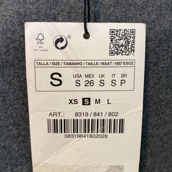 Zara Asymmetrical Skirt With Side Buttons - Picture 5 of 8